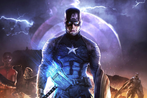 4k Captain America In Avengers Endgame