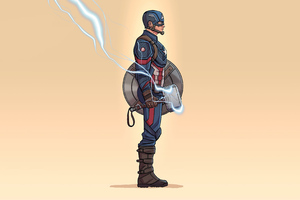 4k Captain America Minimalism 2020