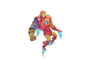 4k Iron Man Suit Infinity Gauntlet (1360x768) Resolution Wallpaper