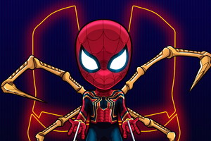 4k Iron Spider Man Art