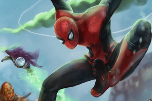 4k Spiderman Farfrom Home Artwork (3840x2400) Resolution Wallpaper