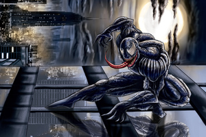 4k Venom New Artwork (1400x900) Resolution Wallpaper