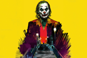 5k Joker Minimal (320x240) Resolution Wallpaper