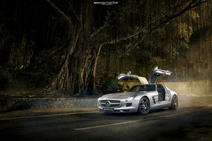 5k Mercedes AMG GTR (2560x1024) Resolution Wallpaper