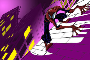 5k Spiderman Art (1280x800) Resolution Wallpaper