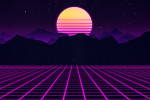 80s Aesthetic Retrowave Outrun (1024x768) Resolution Wallpaper