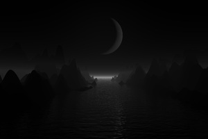 90s Raytraced Landscape Night