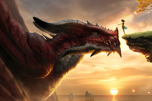 A Girl And Her Dragon