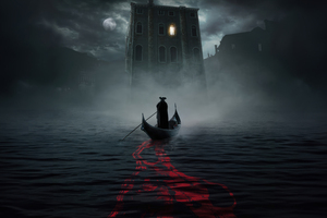 A Haunting In Venice 2023 Dolby Poster (5120x2880) Resolution Wallpaper