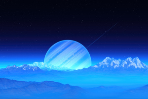 A Moon With A Scenic View Of Its Ringed Planet 4k (1280x1024) Resolution Wallpaper