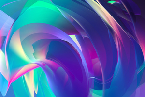 Abstract 3d Curve Doodle