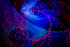 Abstract Blue Swirl