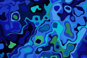 Abstract Blue World 4k