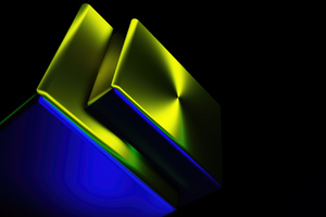 Abstract Cubes Shapes Glowing 5k (1336x768) Resolution Wallpaper