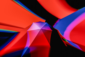 Abstract Geometry In Vibrant Motion (1366x768) Resolution Wallpaper