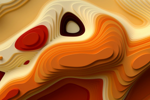 Abstract Liquid Gold Layers (5120x2880) Resolution Wallpaper