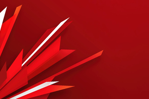 Abstract Red Shapes 5k (1366x768) Resolution Wallpaper