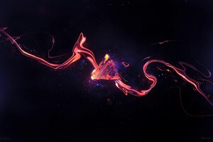 Abstract Red Thing Glowing (1024x768) Resolution Wallpaper