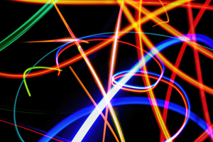 Abstract Rhapsody Forming Lines Bursting (2932x2932) Resolution Wallpaper