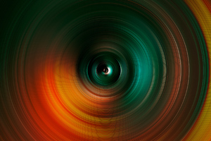 Abstract Spiral Digital Art