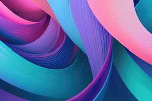 Abstract With Shadows Colors Waves Wallpaper