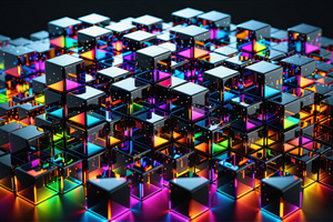 Abstraction Cubes (3000x2000) Resolution Wallpaper