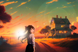Adorable Anime Girl (1600x900) Resolution Wallpaper