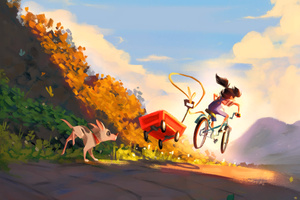 Adventure Down The Hill (2560x1700) Resolution Wallpaper