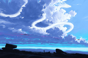 Adventure In Divine Sky (2560x1080) Resolution Wallpaper