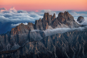 Aerial View Dolomites 4k (2560x1600) Resolution Wallpaper