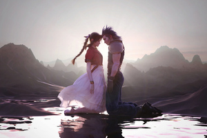 Aerith Gainsborough And Cloud Strife Final Fantasy Xv 5k