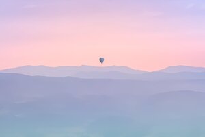 Air Balloon Minimal Morning Wallpaper