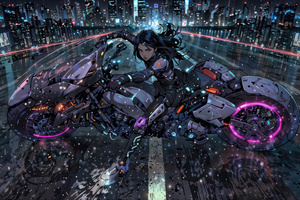 Akira Rider (3440x1440) Resolution Wallpaper