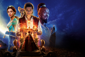 Aladdin Movie Poster 8k Wallpaper