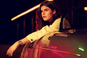 Alexandra Daddario Tagheuer 2025 (1600x900) Resolution Wallpaper