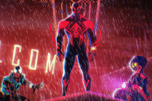 All Stations Stop Spiderman 2099 (3840x2400) Resolution Wallpaper