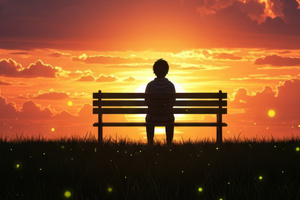 Alone Boy Waiting For Tomorrow (2560x1700) Resolution Wallpaper
