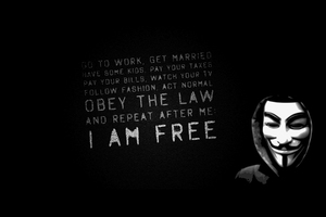 Am I Free Anonymus Wallpaper