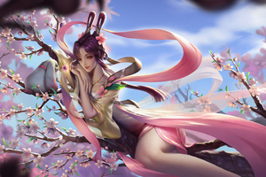 Ancient Girl Tree Fantasy Melody 4k