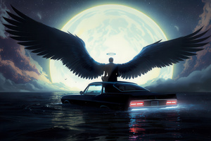 Angel At The End Of The Road (1680x1050) Resolution Wallpaper