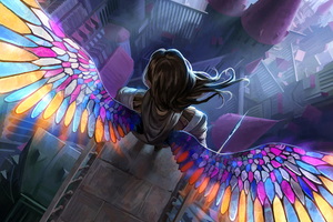 Angel Colorful Wings 5k
