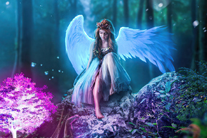 Angel From Nature Mother Wallpaper