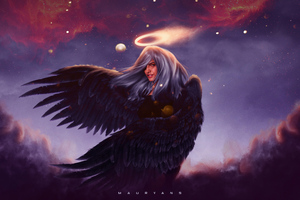 Angel Wings Fantasy Art 4k