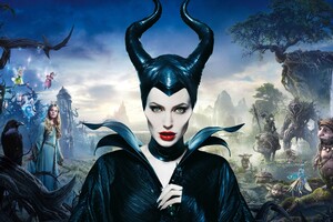 Angelina Jolie In Maleficent Movie Wallpaper
