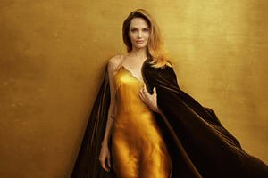 Angelina Jolie Vogue 2023 (1360x768) Resolution Wallpaper
