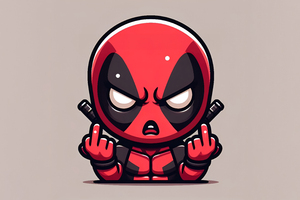 Angry Deadpool (1280x720) Resolution Wallpaper