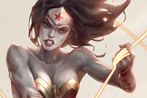 Angry Wonder Woman 4k (2048x2048) Resolution Wallpaper