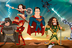 Animated Superhero (320x240) Resolution Wallpaper