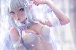 Anime Angel From Heaven (1280x800) Resolution Wallpaper