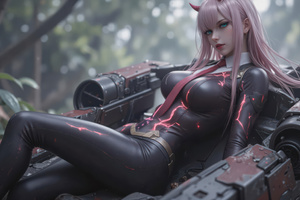 Anime Cyberpunk Sniper Princess (1920x1200) Resolution Wallpaper